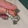 Entangled Brilliance Pure Gold Lab Diamond Engagement Ring