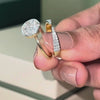 Solitaire Illusion Pure Gold Lab Grown Diamond Ring