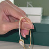 Halo Cluster Lab Grown Diamond Bangle