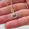 Modernist Pure Gold Lab Diamond Pendant