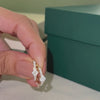 Delicate Clover - Pure Gold Lab Diamond Huggies