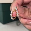 Marquise Rhythm Pure Gold Lab Grown Diamond Hoop Earrings