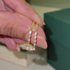Classic Marquise Pure Gold Lab Diamond Bridal Ring Set