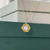 Golden Petal Lab Grown Diamond Pendant
