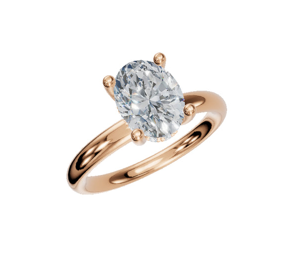 Rose Gold | Solitaire | Oval