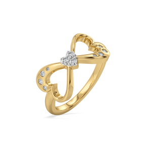 Heart Unfold - Lab Diamond Ring