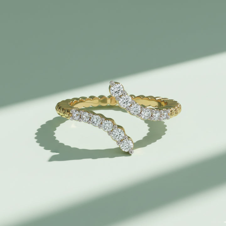 "Dare to Sparkle" - Lab Diamond Open Top Ring
